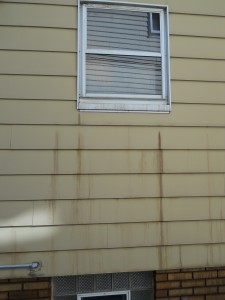 Siding on Cleveland house