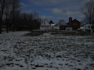 Snow and wind yesterday and overnight. This is Sunday April 3 noon,.